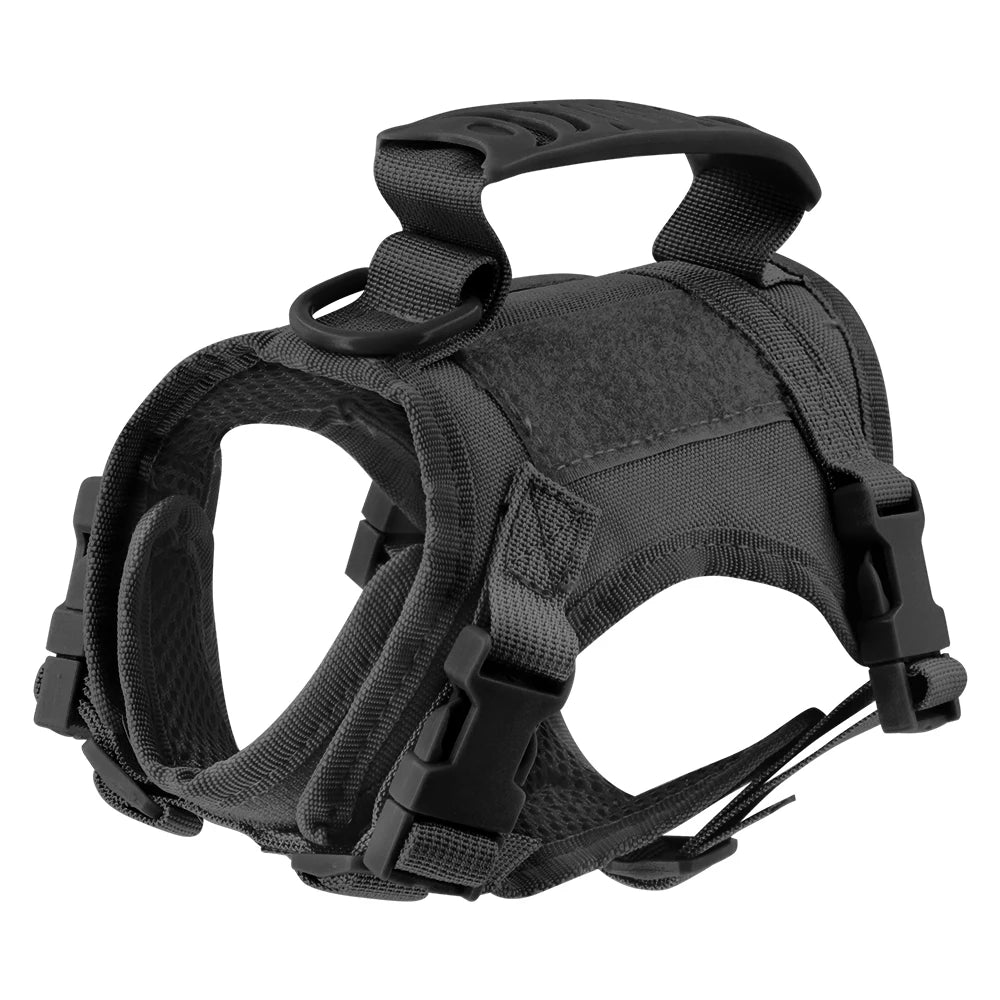 Tactical Cat Harness And Leashes For Small Dog or Cats, Vest Straps with Handle Harnesses Training Adjustable