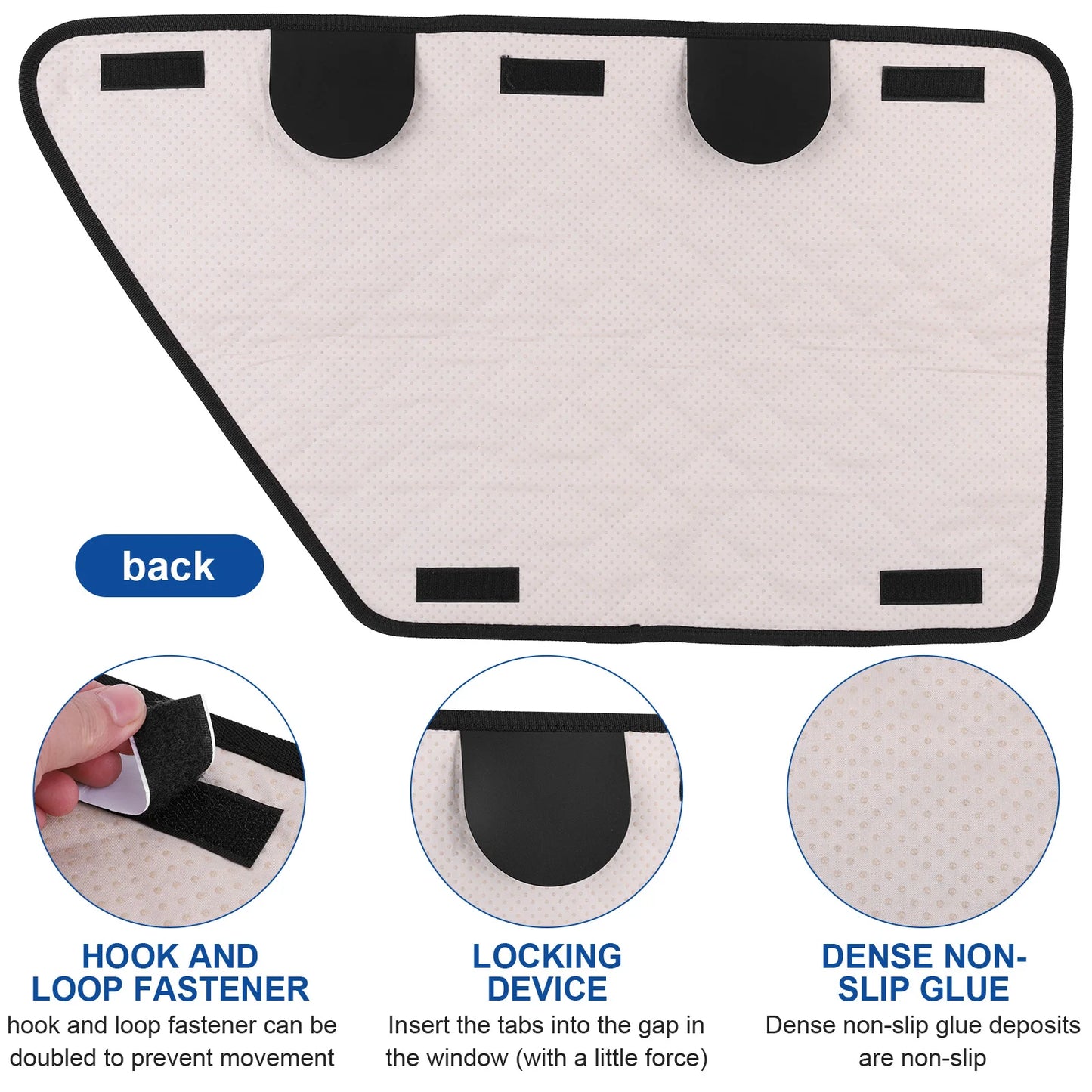 2Pcs Oxford Waterproof Car Door Cover for Dog Anti-Scratch Car Interior Cover Washable Car Door Protect Mats for Car Truck & SUV