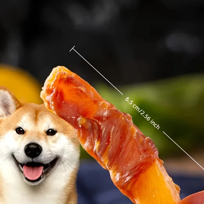 Food Training Treats: Chicken Wrapped Sweet Potato and Duck Wrapped Sweet Potato