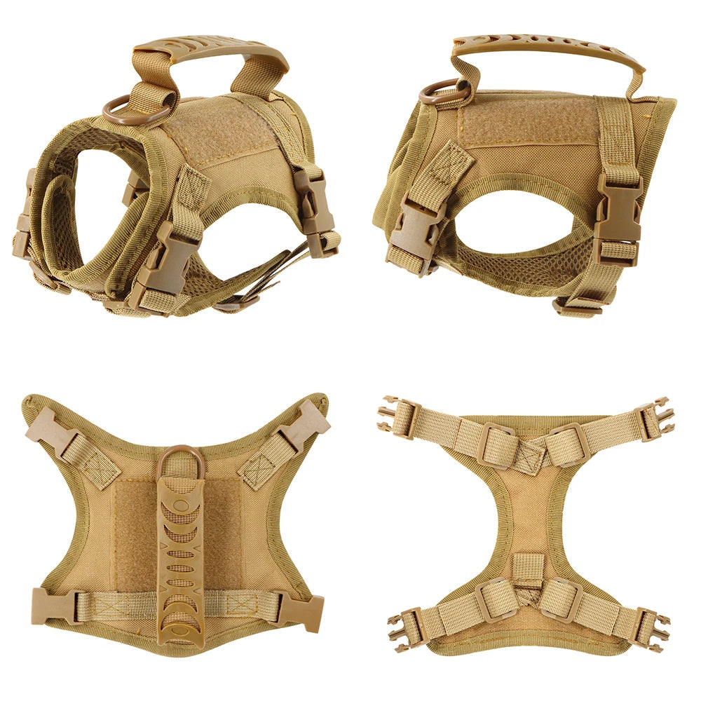 Tactical Cat Harness And Leashes For  Small Dog or Cats, Vest Straps with Handle Harnesses Training Adjustable
