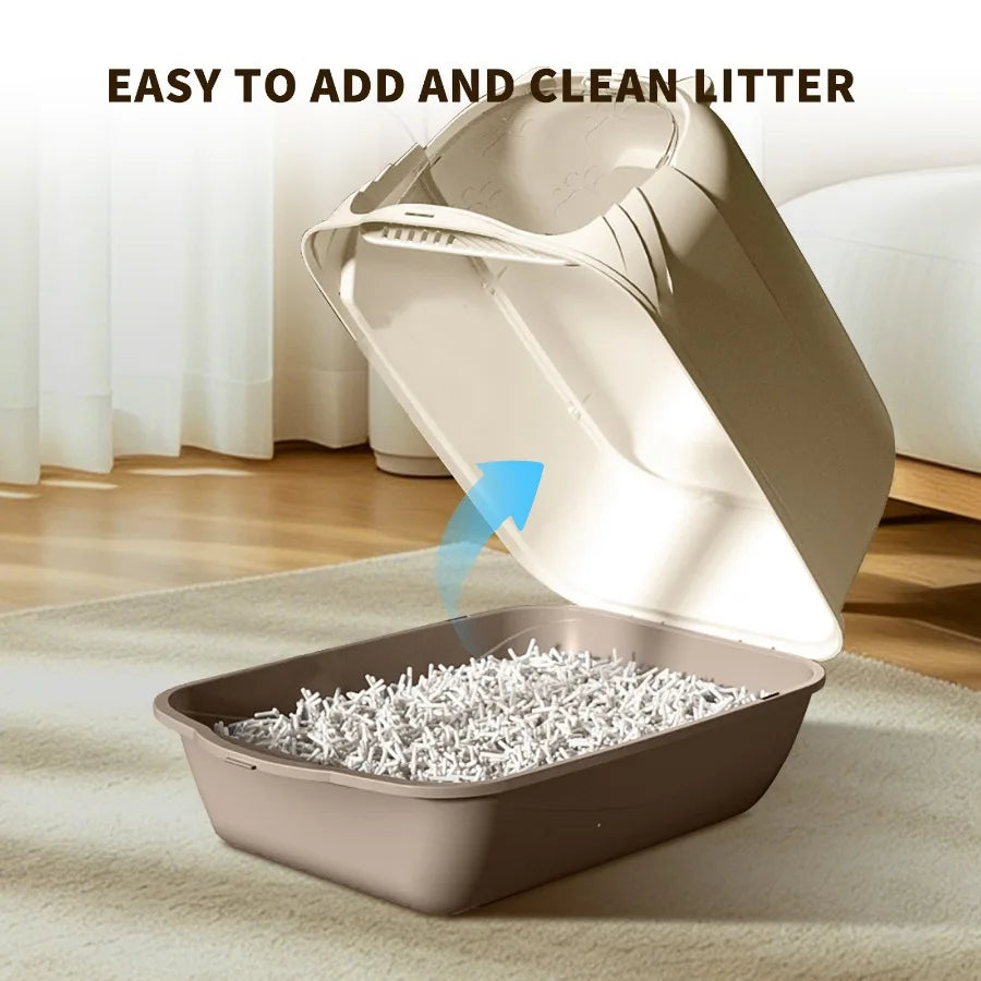 Handheld and portable cat litter box, with large capacity and easy storage, suitable for various scenarios such as foster care