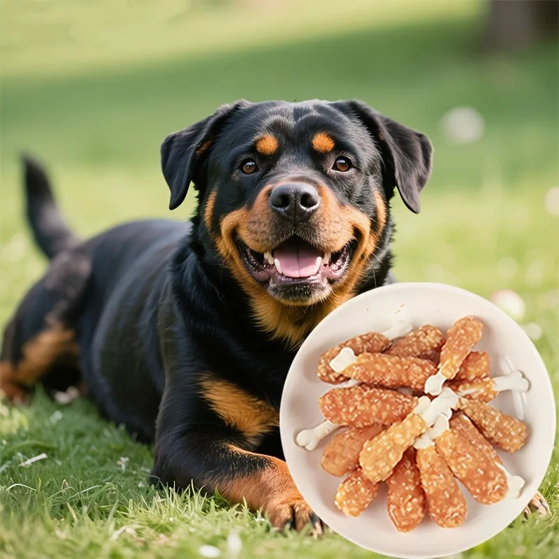 Chicken Milk Chews for Dogs, Chicken Dog Treats for Small Dogs, Medium Pets And Large Breeds, Dried Chicken Dog Treats, Healthy, High Protein, Easy to Digest, Long-lasting, Perfect Training Reward Snack for Puppy