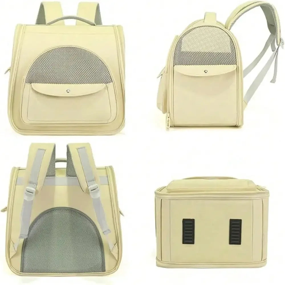 Large Cat Carrier Backpack For Small Dogs And Medium Cats Comfort And Safety Design Reduces Pressure For Travel Outdoor And Vet