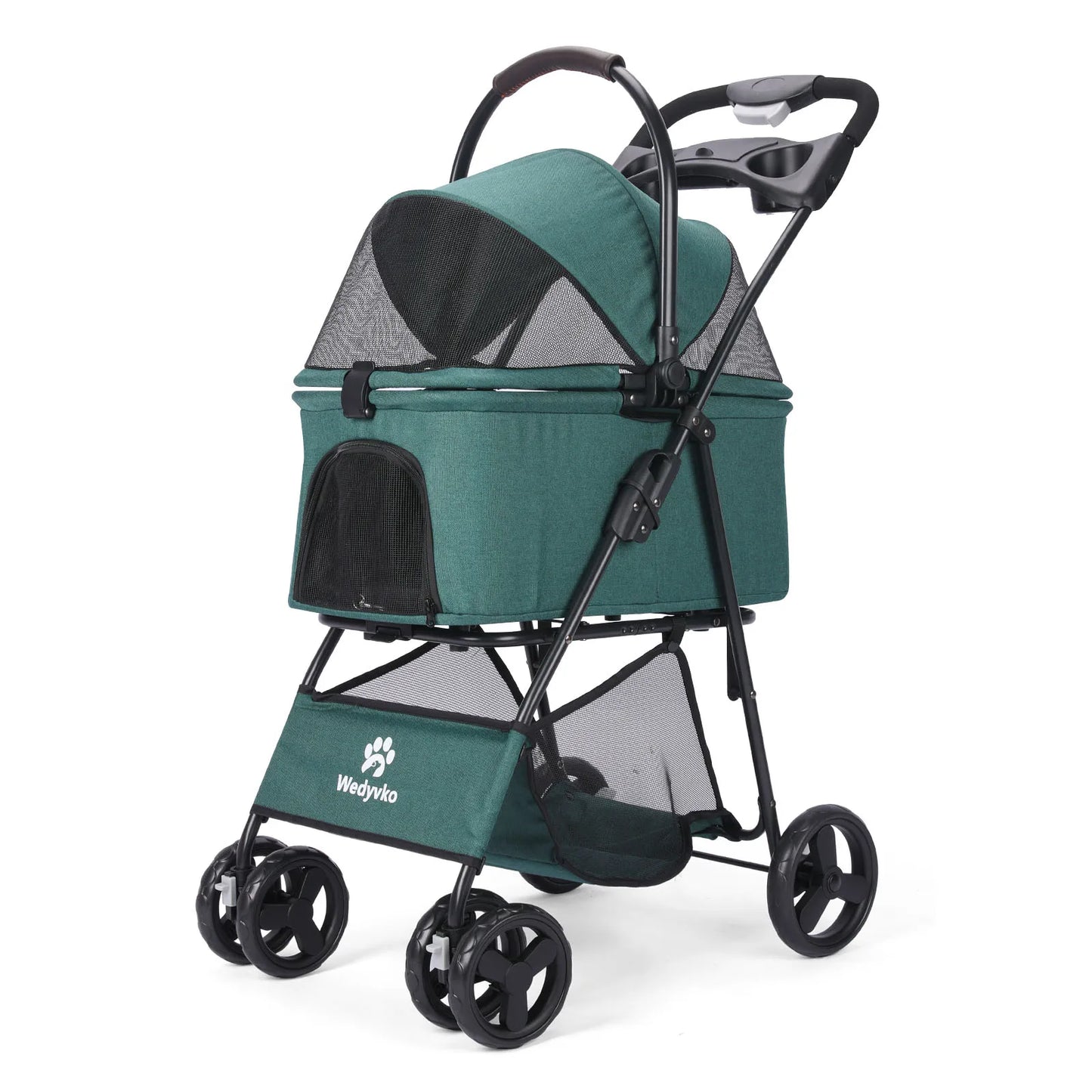 3 in 1 Pet Stroller with Removable Carrier, Folding Stroller for Small/Medium Dogs and Cats, Waterproof, All-Terrain