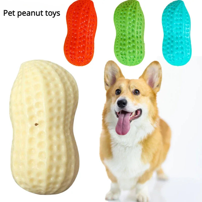 Squeaking  Peanut Dog Chewing Toy