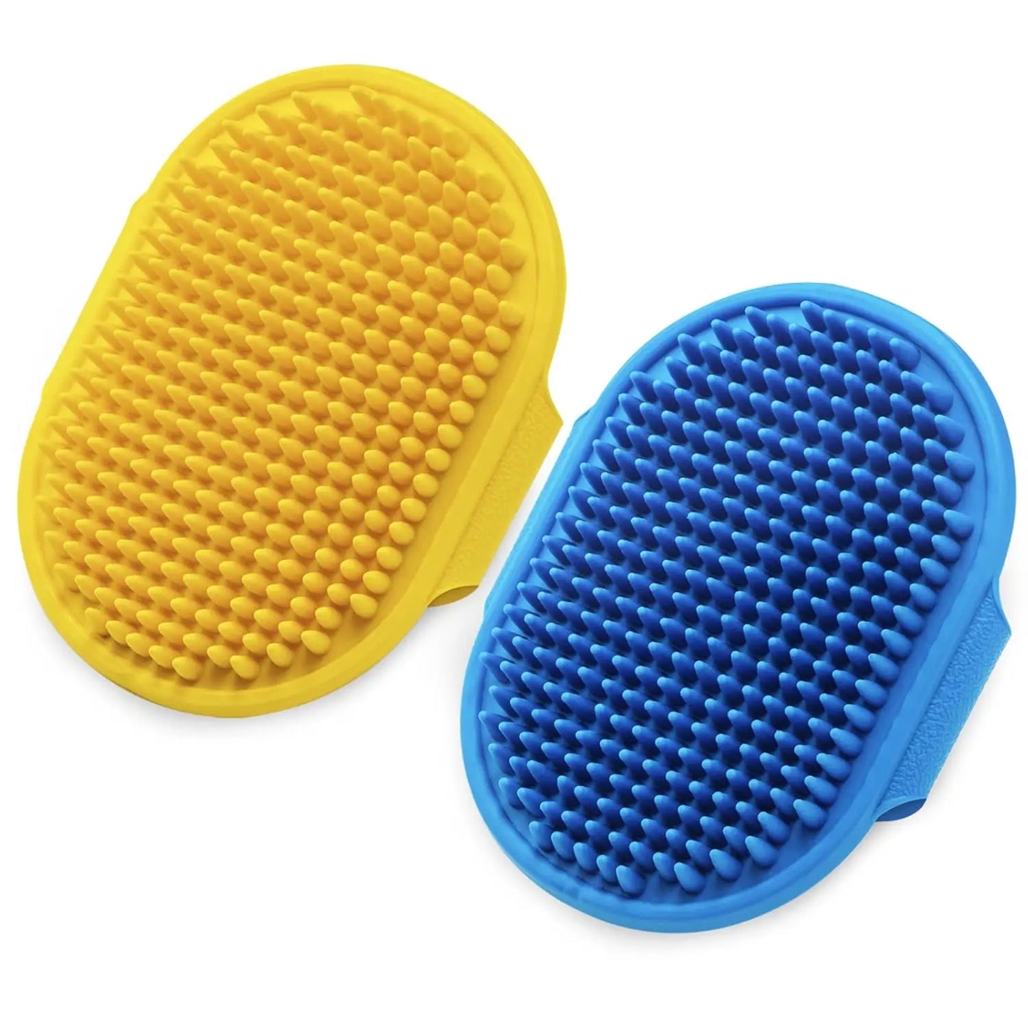 Dog Grooming Brush, Lilpep Pet Shampoo Bath Brush Soothing Massage Rubber Comb with Adjustable Ring Handle for Long Short Haired