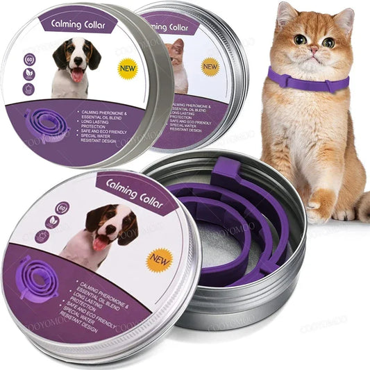 Dog Calming Pheromone Collar 
Cat Relieve Anxiety Adjustable Comfortable Collar