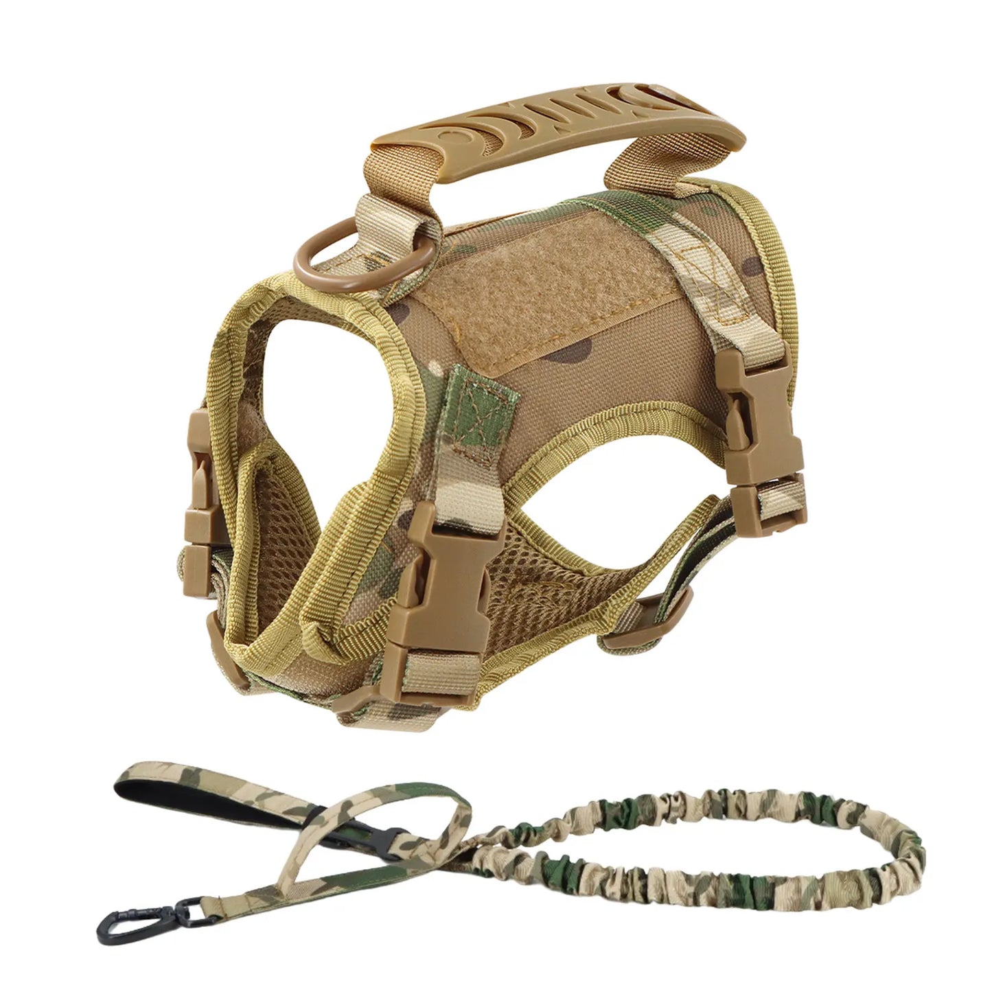 Tactical Cat Harness And Leashes For  Small Dog or Cats, Vest Straps with Handle Harnesses Training Adjustable