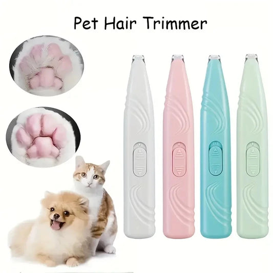 1 non battery pet shaver electric clipper suitable for cats and dogs. It can be used to shave foot hair, buttocks hair, eye hair