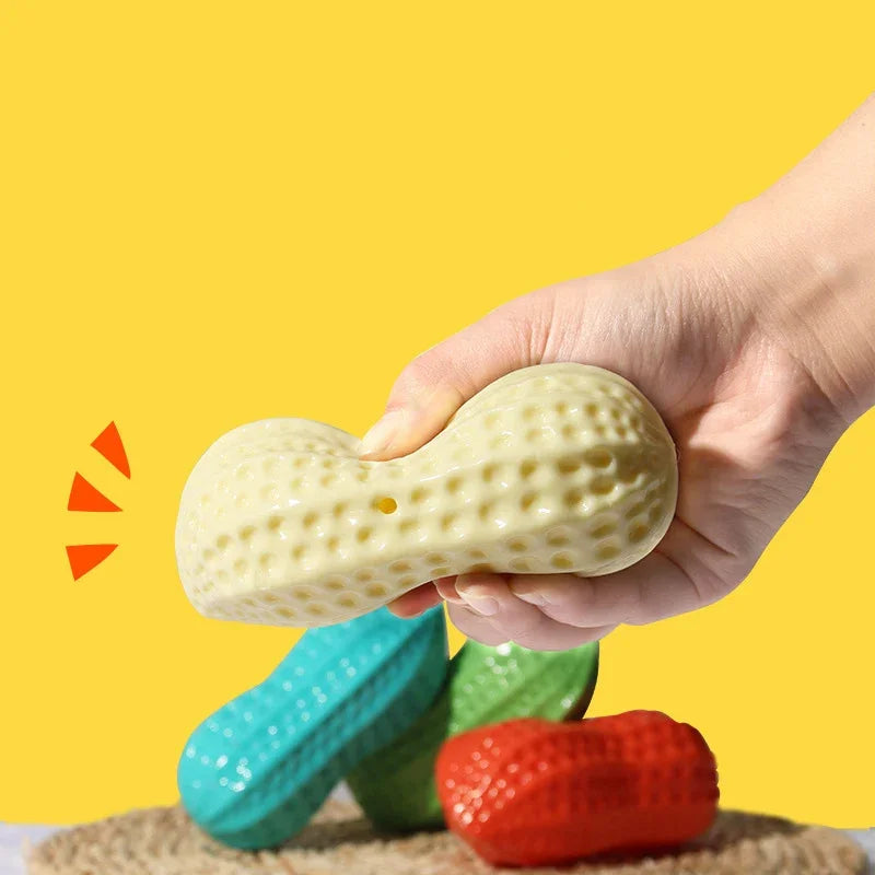 Squeaking  Peanut Dog Chewing Toy