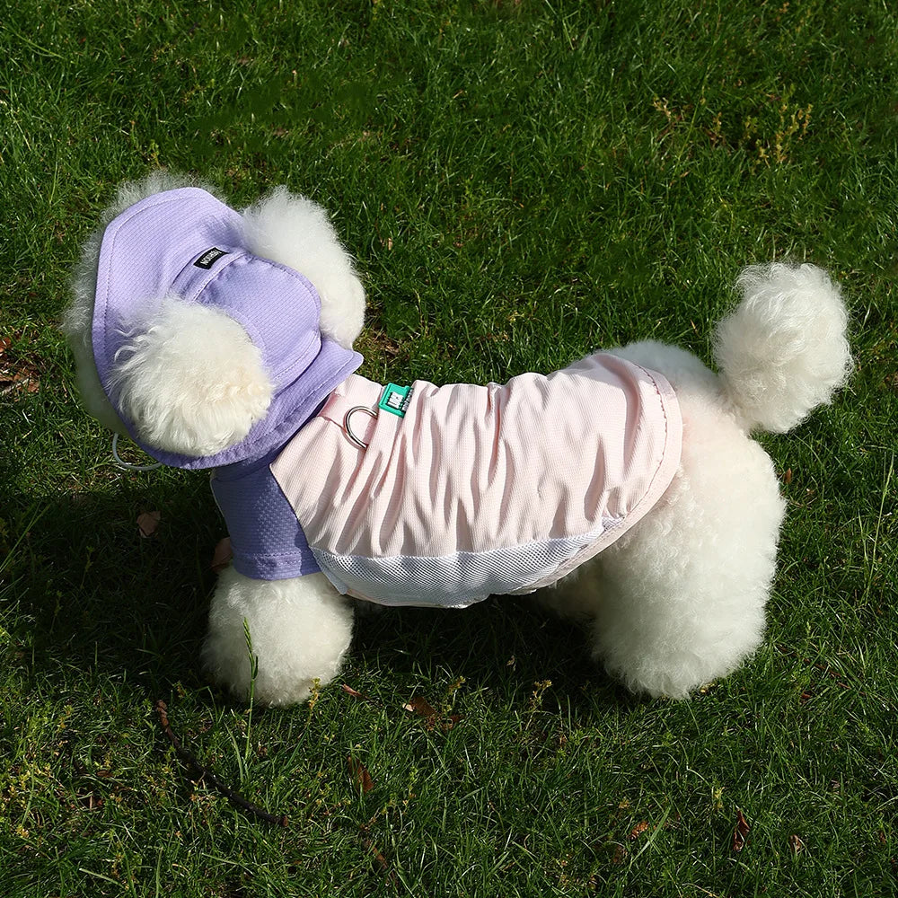 Dogs Cats  UV Protection  Vest  Ice Silk Fabric, Sun Block, Breathable Mesh for Summer outdoor pet clothes