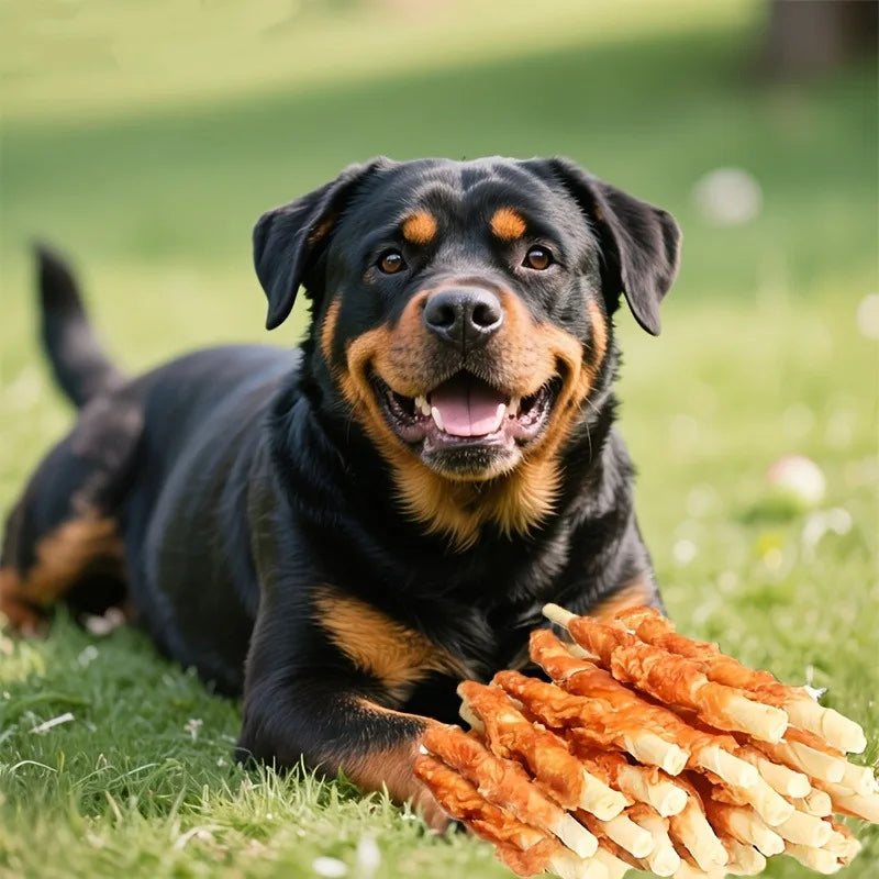 Chicken Milk Chews for Dogs, Chicken Dog Treats for Small Dogs, Medium Pets And Large Breeds, Dried Chicken Dog Treats, Healthy, High Protein, Easy to Digest, Long-lasting, Perfect Training Reward Snack for Puppy