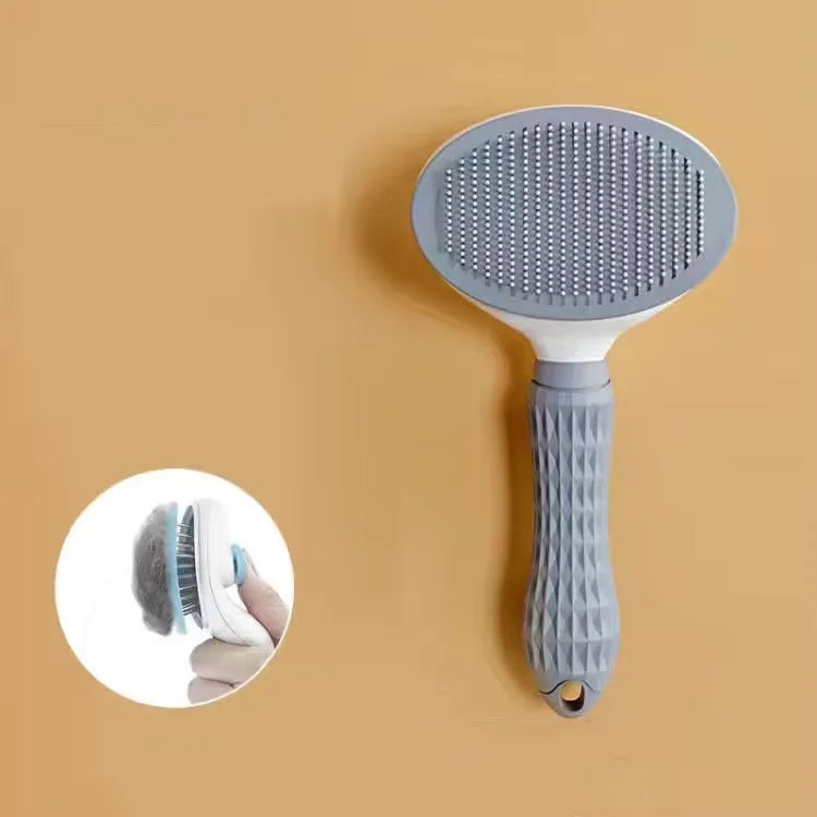 Dog Hair Comb Stainless Steel Grooming Brush for Long Hair Dogs Cats Detangling Shedding Tool Pet Accessories