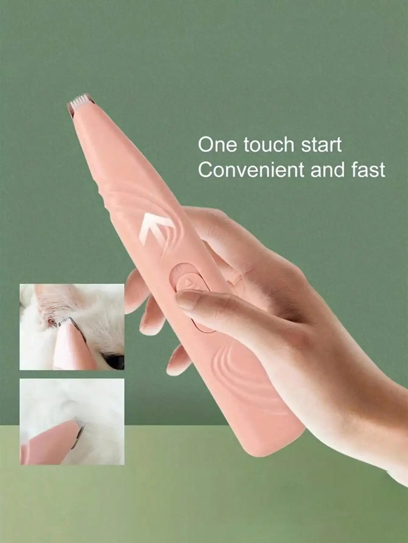 1 non battery pet shaver electric clipper suitable for cats and dogs. It can be used to shave foot hair, buttocks hair, eye hair