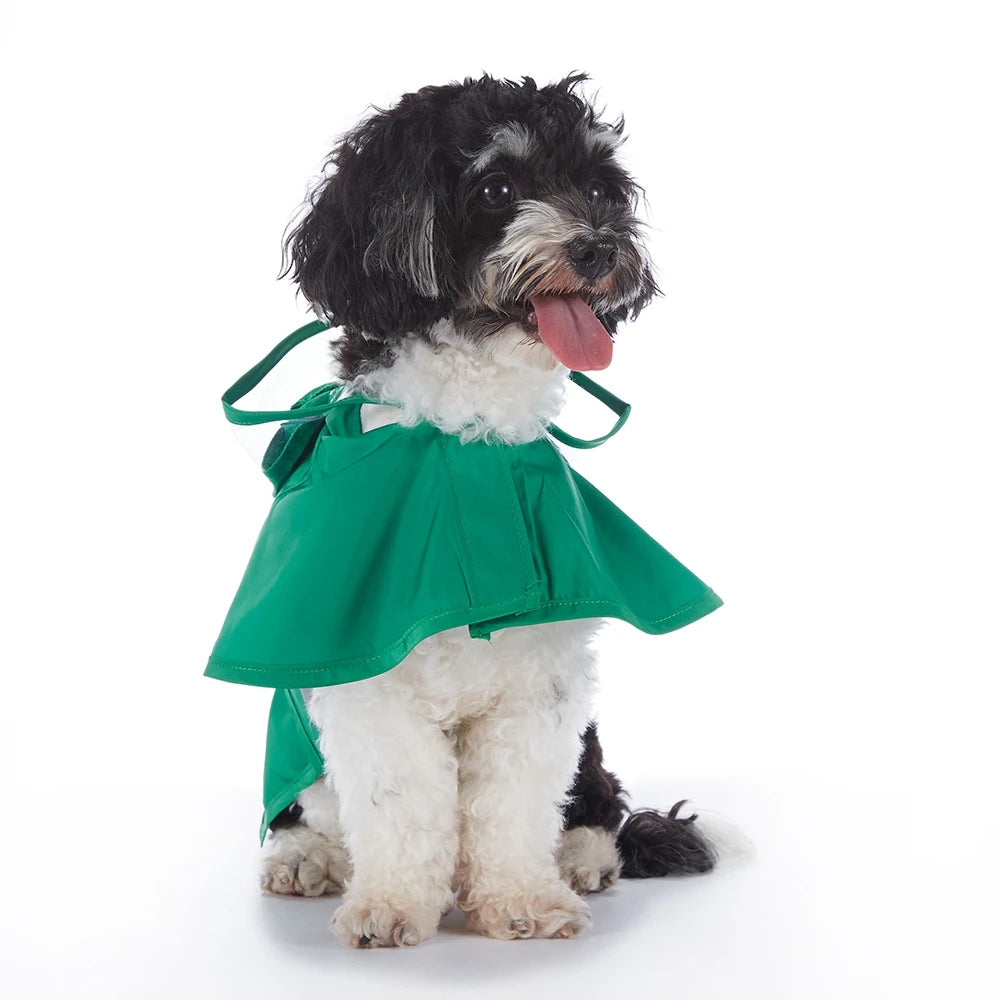 Reflective Pet Dog Raincoat Cute Animal Raincoat Pet Hooded Waterproof Jacket Clothes Dog Clothes for Big Dogs