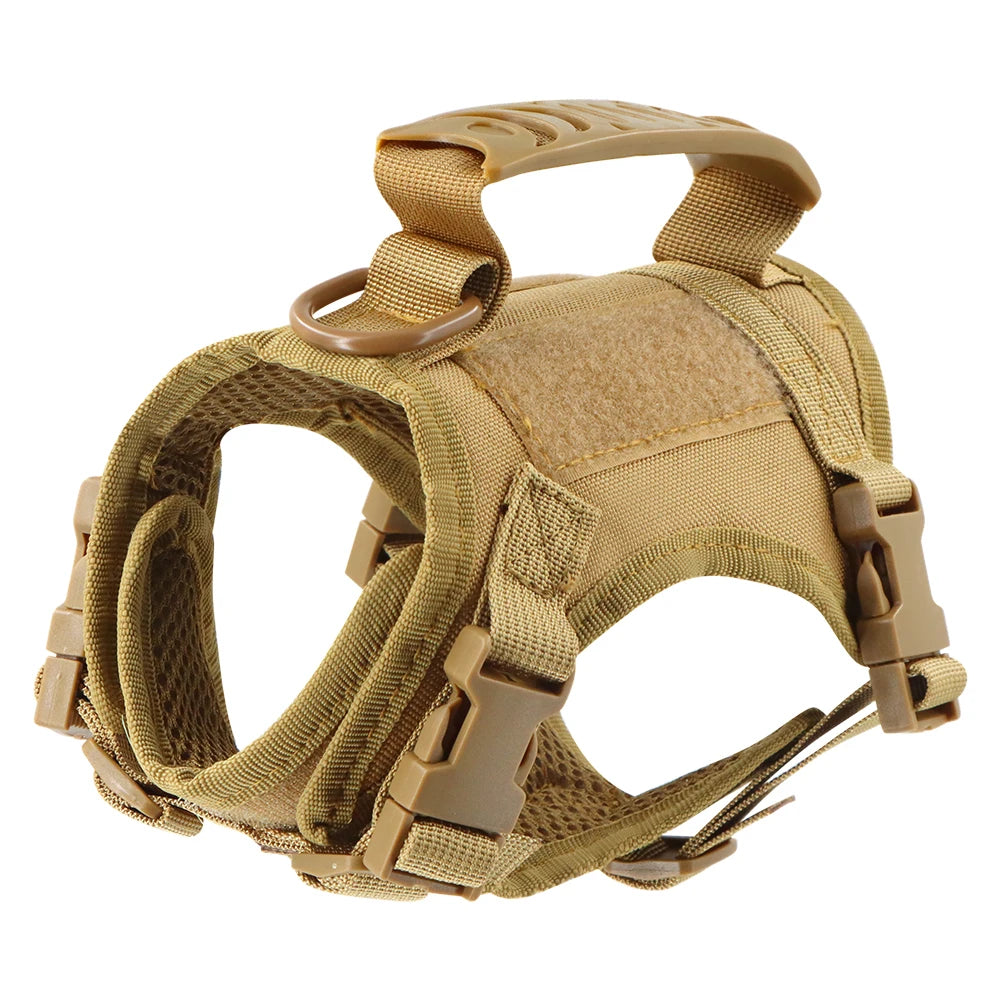 Tactical Cat Harness And Leashes For  Small Dog or Cats, Vest Straps with Handle Harnesses Training Adjustable