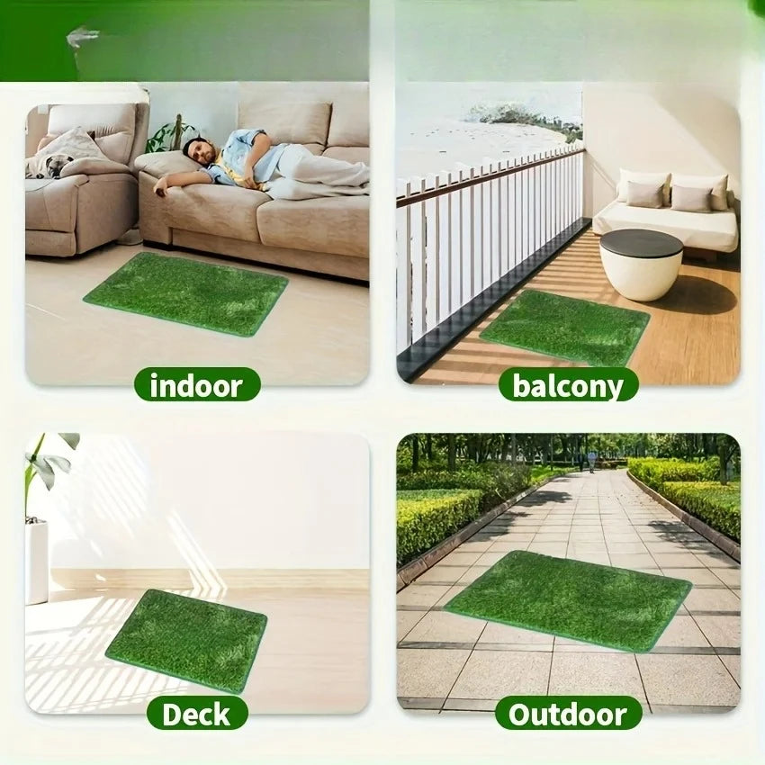 Simulation Lawn Dog Toilet Training Mat Washable Pet Urine Mat Dog Toilet Replacement Pad Eco-Friendly Non-Slip Pet  Accessory