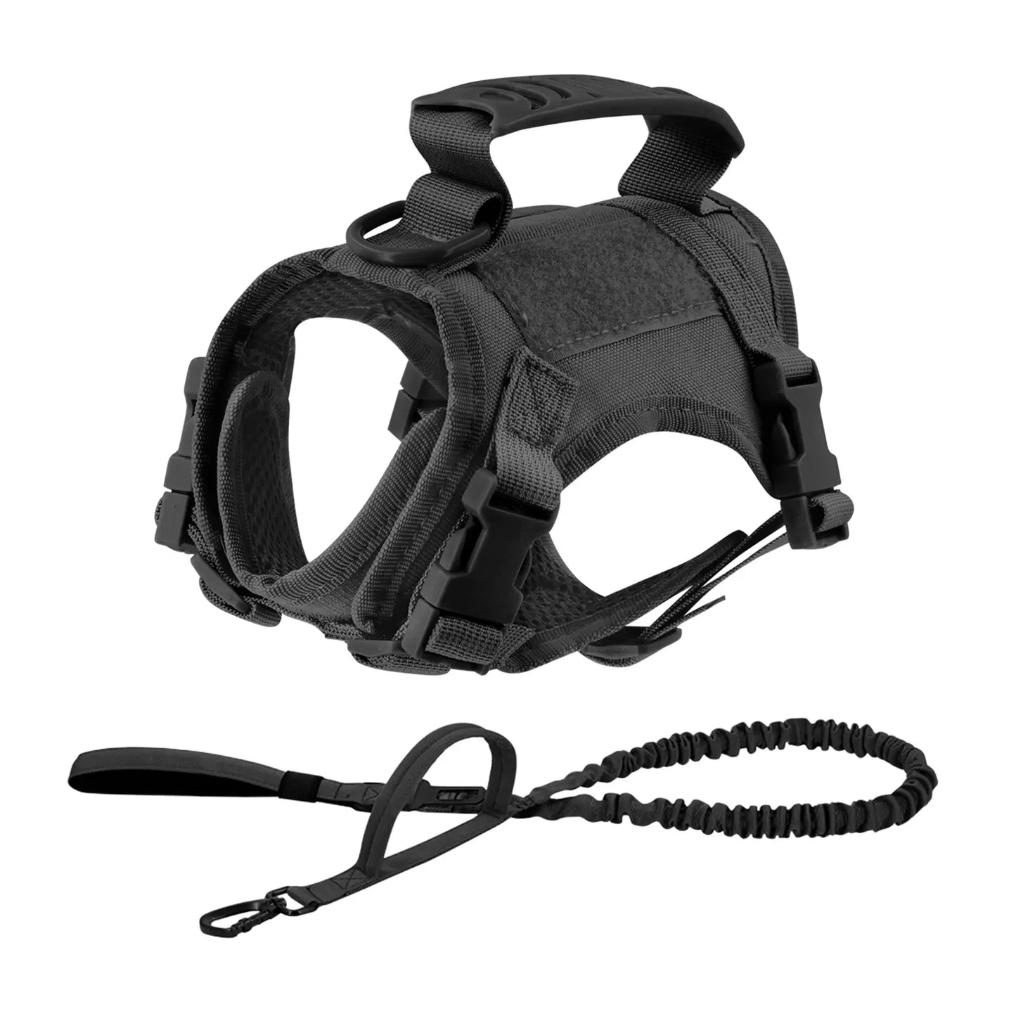 Tactical Cat Harness And Leashes For  Small Dog or Cats, Vest Straps with Handle Harnesses Training Adjustable