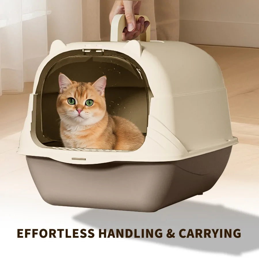 Handheld and portable cat litter box, with large capacity and easy storage, suitable for various scenarios such as foster care