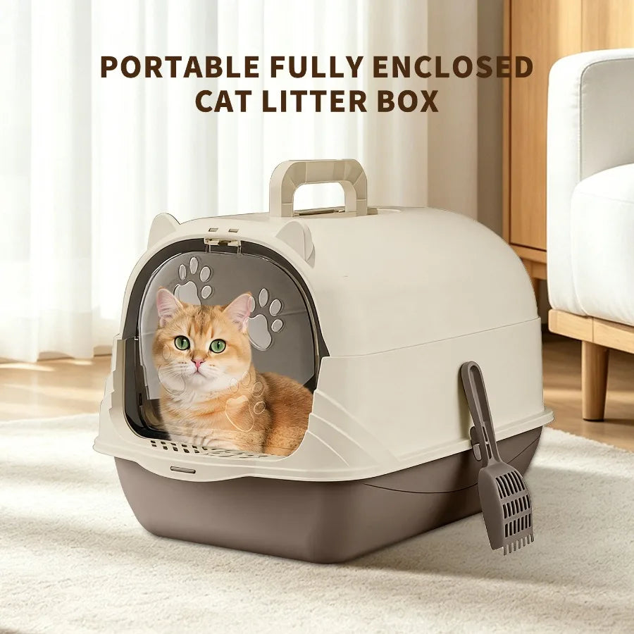 Handheld and portable cat litter box, with large capacity and easy storage, suitable for various scenarios such as foster care