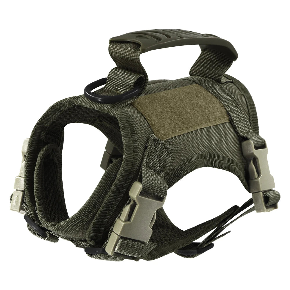 Tactical Cat Harness And Leashes For  Small Dog or Cats, Vest Straps with Handle Harnesses Training Adjustable