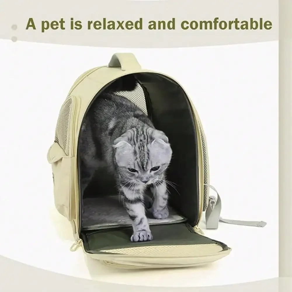 Large Cat Carrier Backpack For Small Dogs And Medium Cats Comfort And Safety Design Reduces Pressure For Travel Outdoor And Vet
