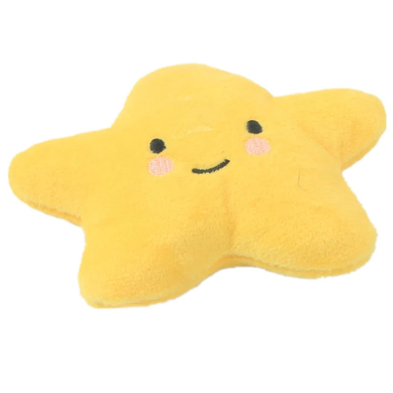 Pet Toys Plush Squeaky Toys Bite-Resistant Chew Toy for Dogs Puppy Training Toys Soft Banana Bone Vegetable and Fruit Pet Supplies