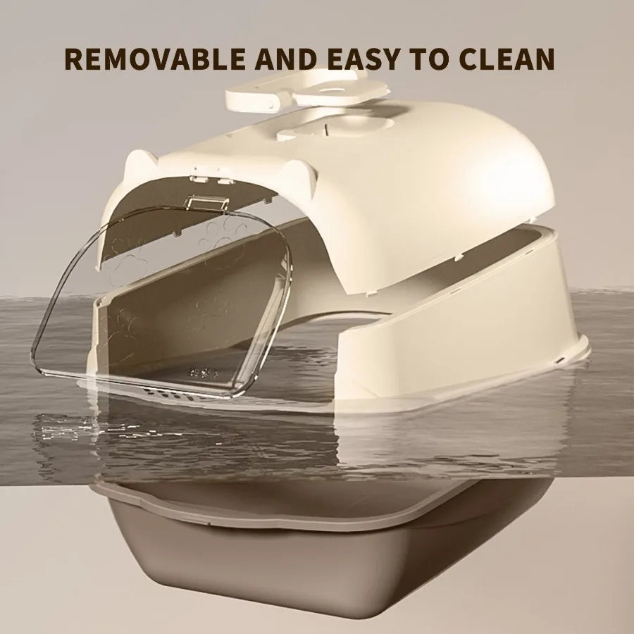 Handheld and portable cat litter box, with large capacity and easy storage, suitable for various scenarios such as foster care