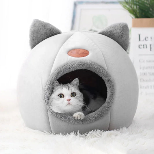 Cat Bed  Small Dog House Products Pets Tent Cozy Cave Nest Indoor