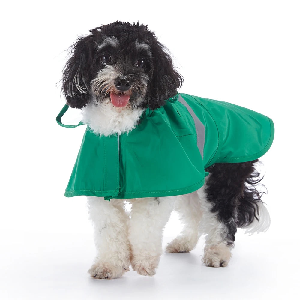 Reflective Pet Dog Raincoat Cute Animal Raincoat Pet Hooded Waterproof Jacket Clothes Dog Clothes for Big Dogs
