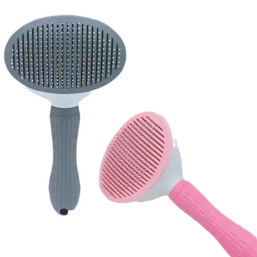 Dog Hair Comb Stainless Steel Grooming Brush for Long Hair Dogs Cats Detangling Shedding Tool Pet Accessories