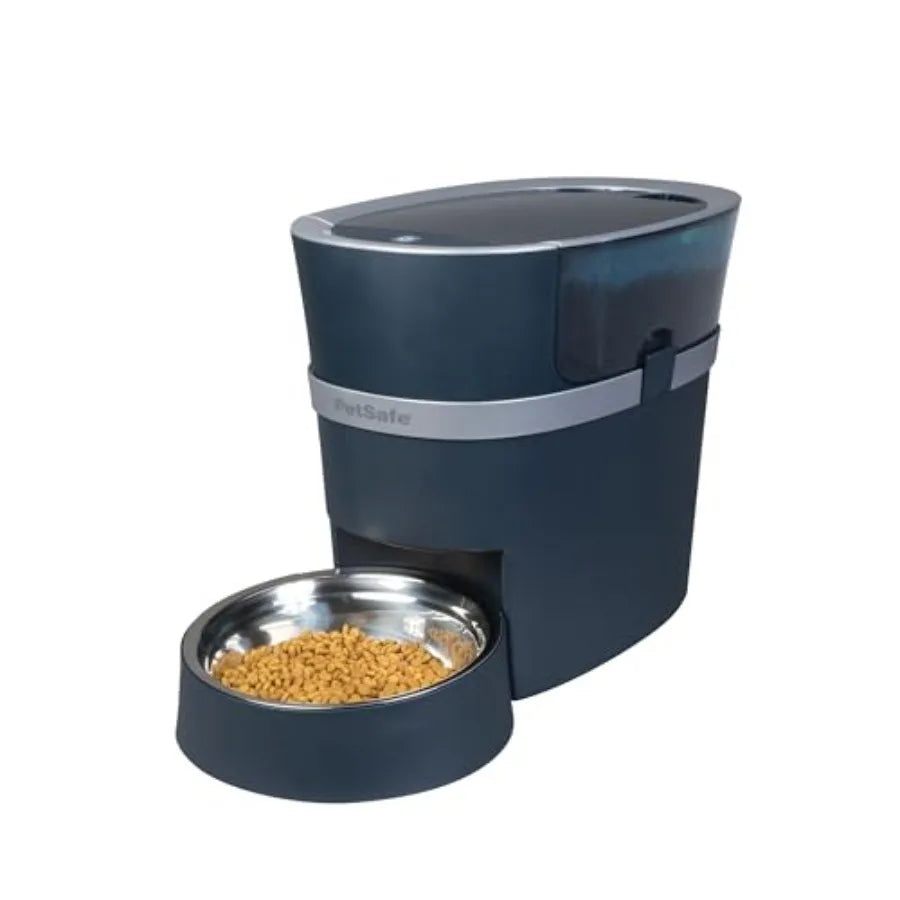 Electronic Pet Feeder for Cats and Dogs, 6L/24 Cup Capacity, Programmable Mealtimes, Alexa, Apple and Android Compatible, Backu