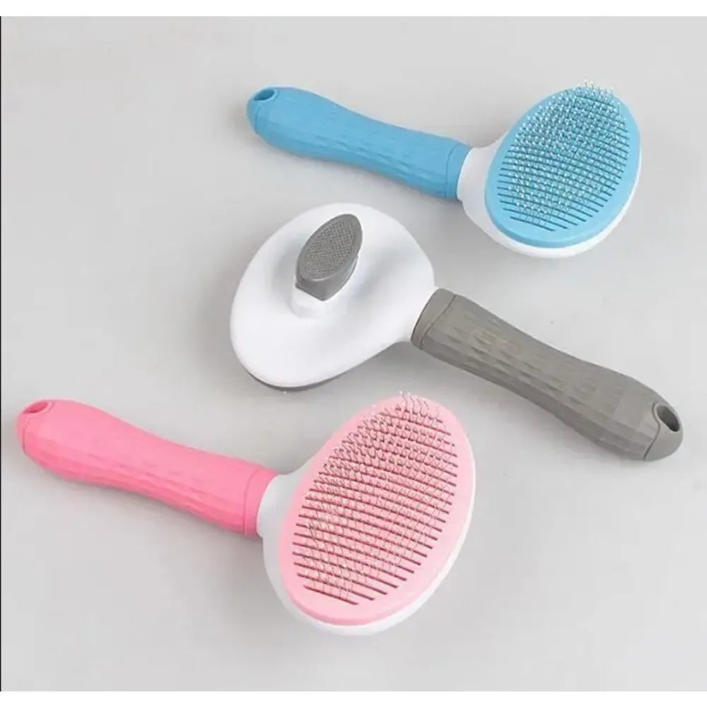 Dog Hair Comb Stainless Steel Grooming Brush for Long Hair Dogs Cats Detangling Shedding Tool Pet Accessories