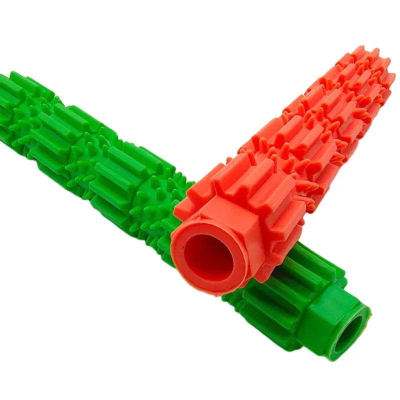 Indestructible Cooling Chew Toy - TPR Treat Dispenser for Aggressive Chewers, Summer Teeth Cleaning & Squeaking Fun