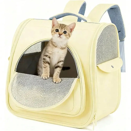 Large Cat Carrier Backpack For Small Dogs And Medium Cats Comfort And Safety Design Reduces Pressure For Travel Outdoor And Vet